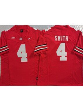4 Jeremiah Smith Red Stitched Jersey